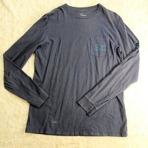 Vineyard Vines Blue L/S Shirt w/ Whale Small